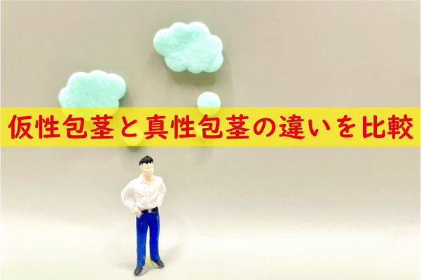仮性包茎と真性包茎の違いを比較